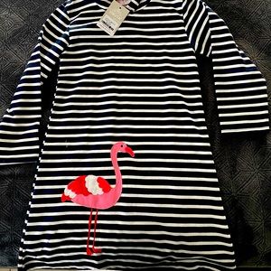 Girls Flamingo Dress 7/8